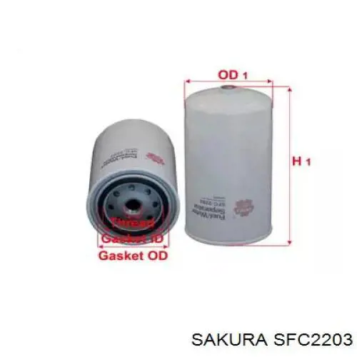 Фильтр тонкой очистки топлива Mfilter DF3524 цена, от 14.87 USD