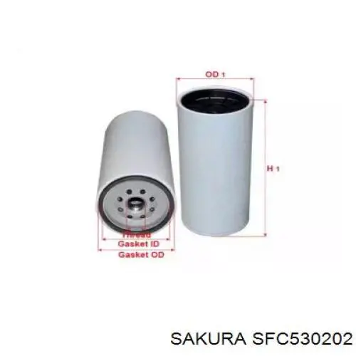 SFC530202 Sakura топливный фильтр