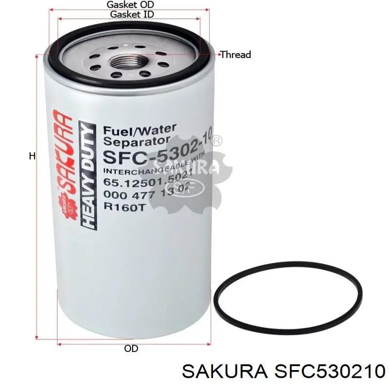 SFC530210 Sakura топливный фильтр