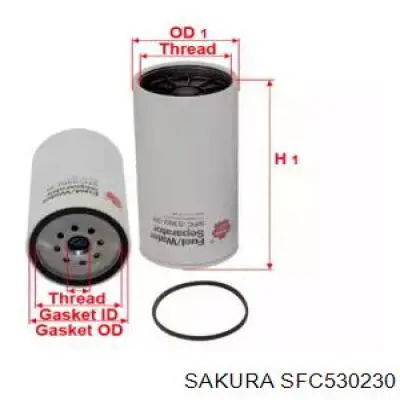 SFC530230 Sakura топливный фильтр
