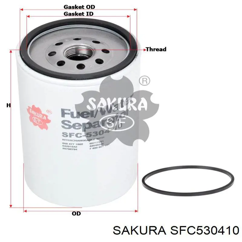 SFC2801 Sakura топливный фильтр