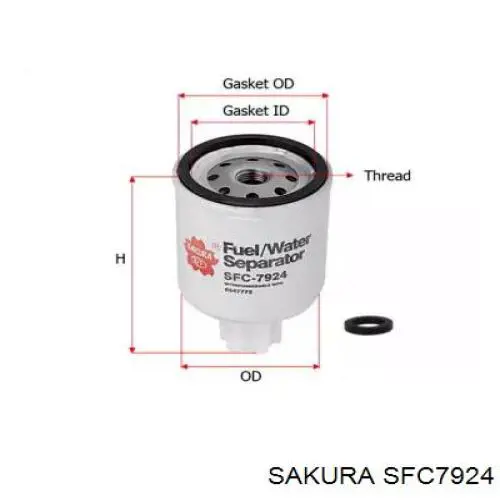 SFC7924 Sakura топливный фильтр