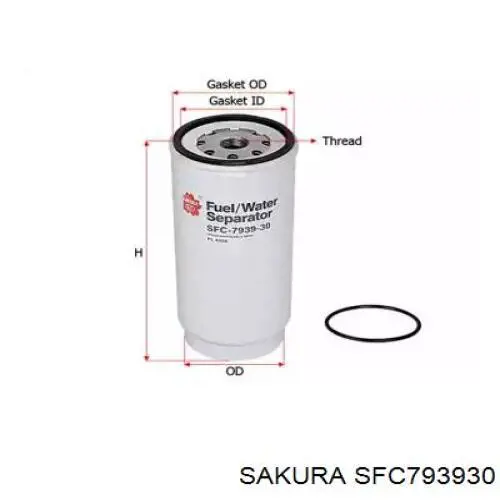 022.378-01 Sampa Otomotiv‏ топливный фильтр