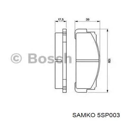 Колодки Samko 5SP003 цена, от 10.74 USD