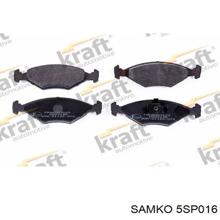 Передние тормозные колодки 5SP016 Samko