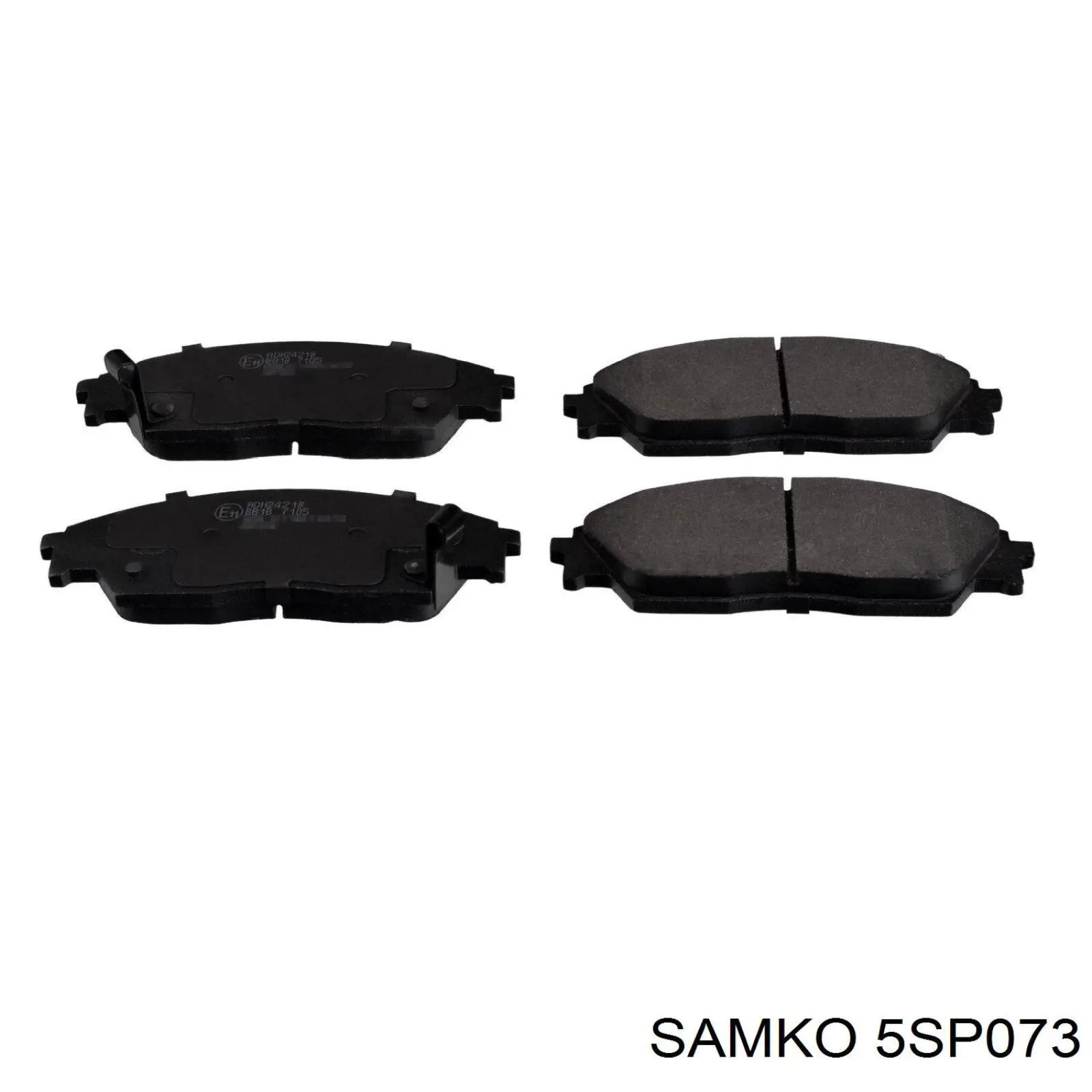 5SP073 Samko колодки тормозные передние дисковые