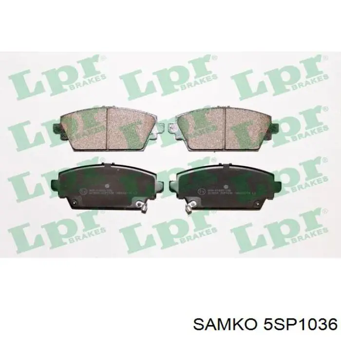 Передние тормозные колодки 5SP1036 Samko