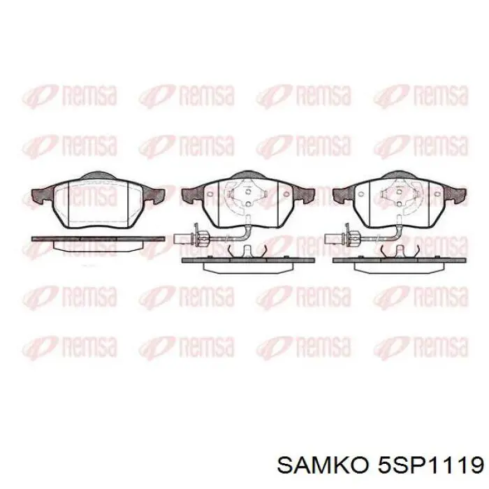 Купить 5SP1119 Samko Колодки тормозные