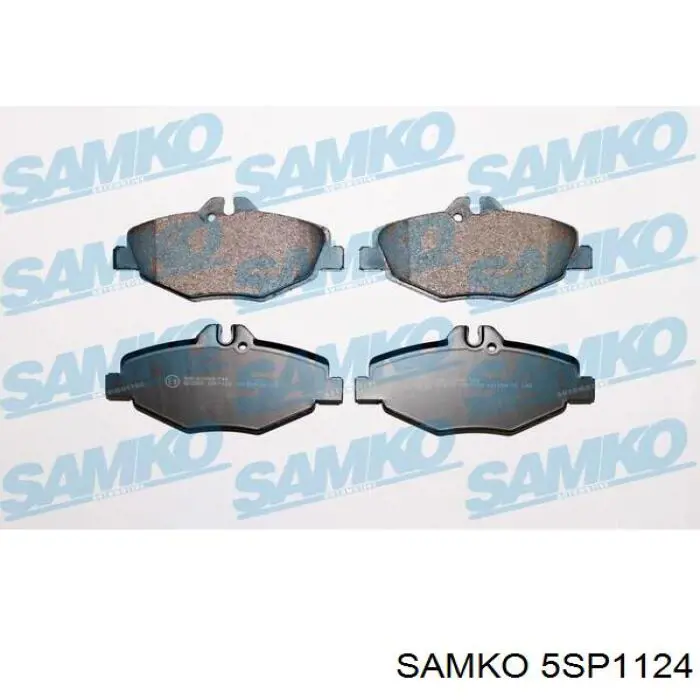 5SP1124 Samko колодки тормозные передние дисковые