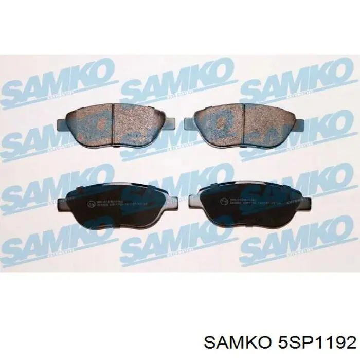 5SP1192 Samko колодки тормозные передние дисковые