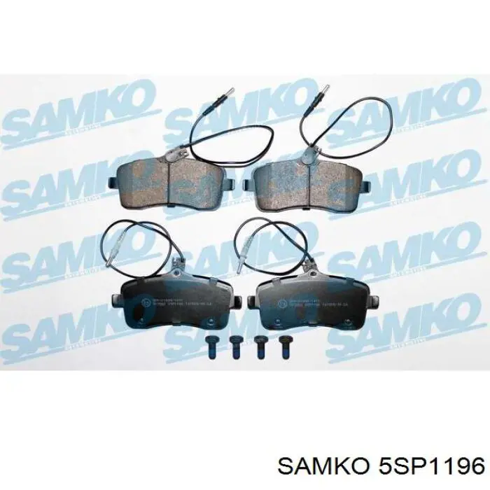 Передние тормозные колодки 5SP1196 Samko