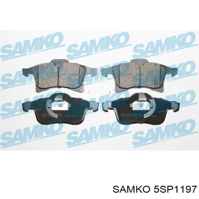 Передние тормозные колодки 5SP1197 Samko