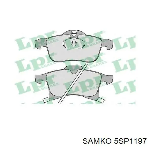 Колодки Samko 5SP1197 цена, от 21.12 USD