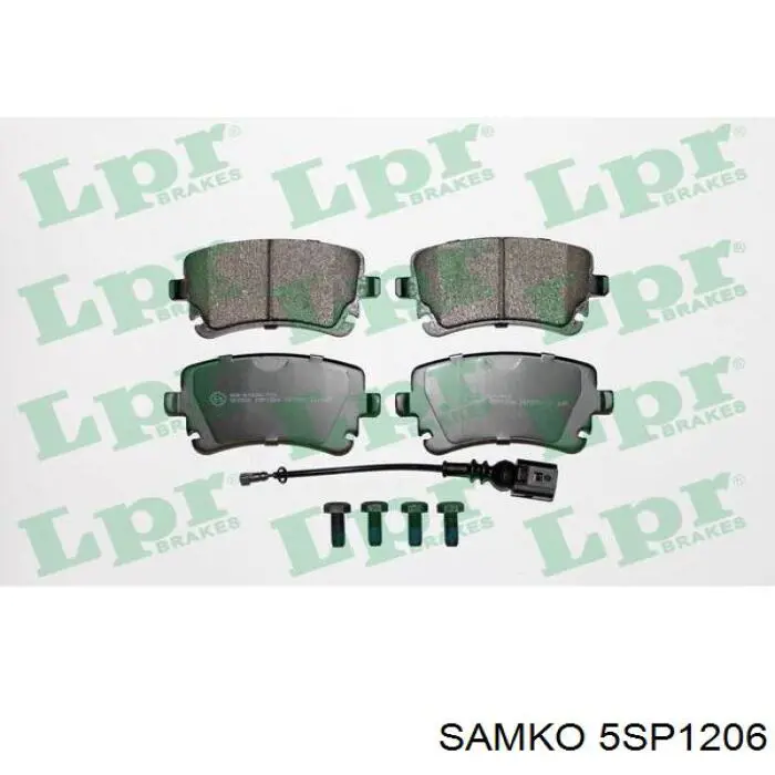 5SP1206 Samko Колодки тормозные дисковые комплект