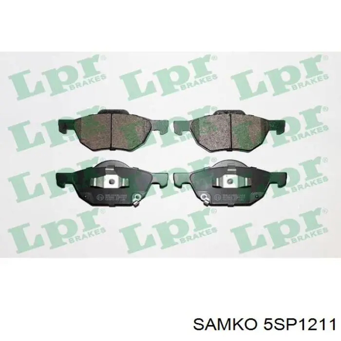 Передние тормозные колодки 5SP1211 Samko