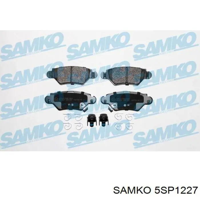 Задние тормозные колодки 5SP1227 Samko