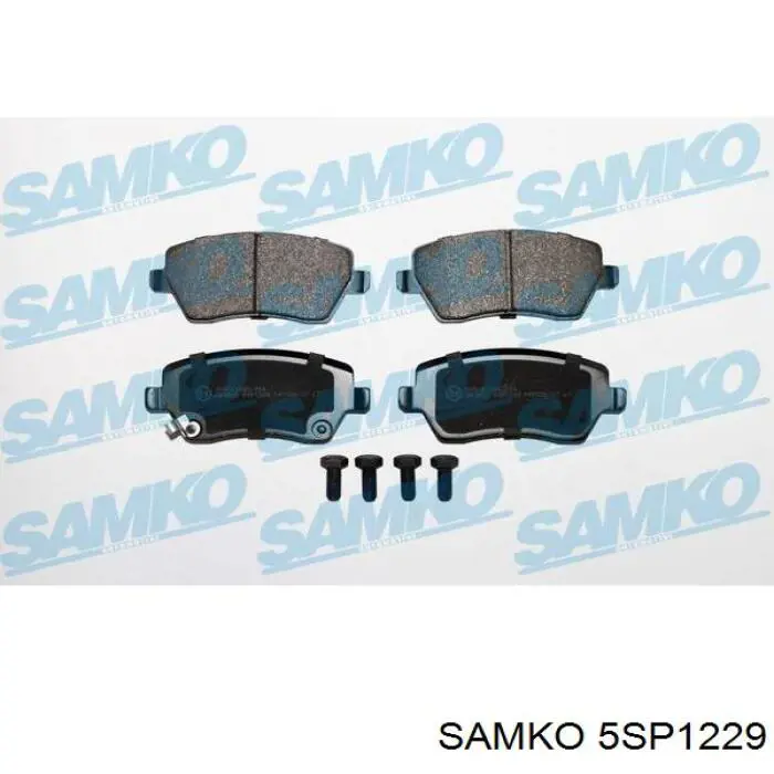 Передние тормозные колодки 5SP1229 Samko