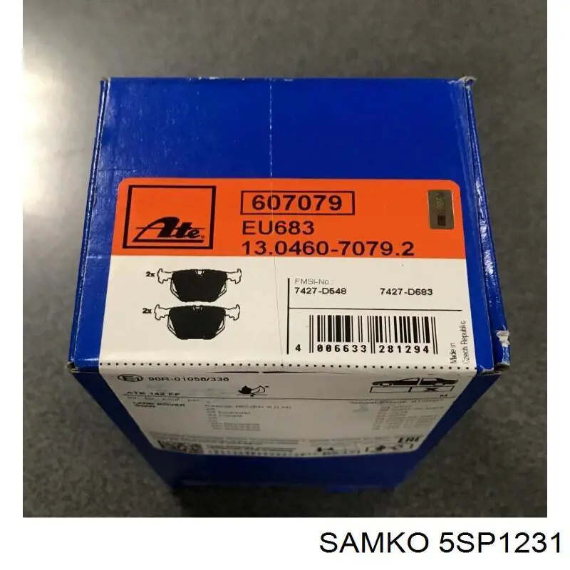 Задние тормозные колодки 5SP1231 Samko