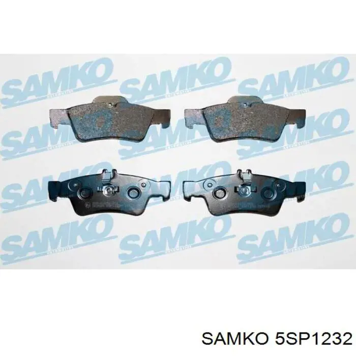 Задние тормозные колодки 5SP1232 Samko