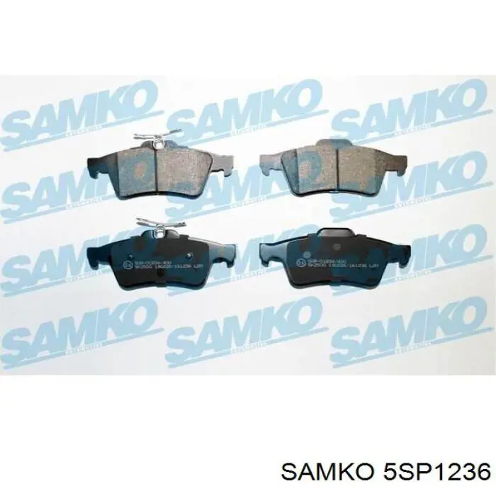 5SP1236 Samko колодки тормозные задние дисковые