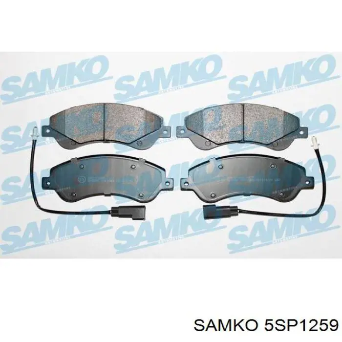 Передние тормозные колодки 5SP1259 Samko