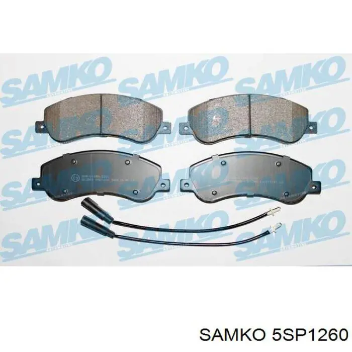 Передние тормозные колодки 5SP1260 Samko