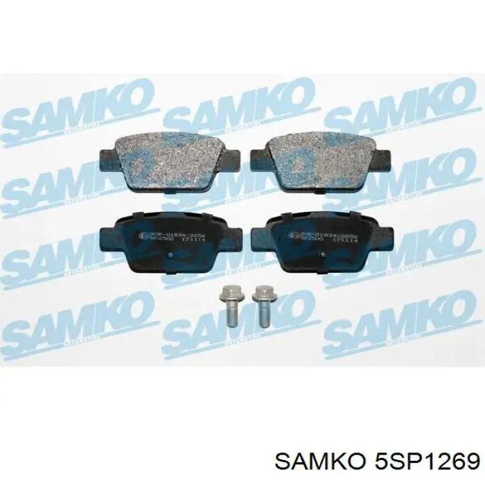 5SP1269 Samko колодки тормозные задние дисковые