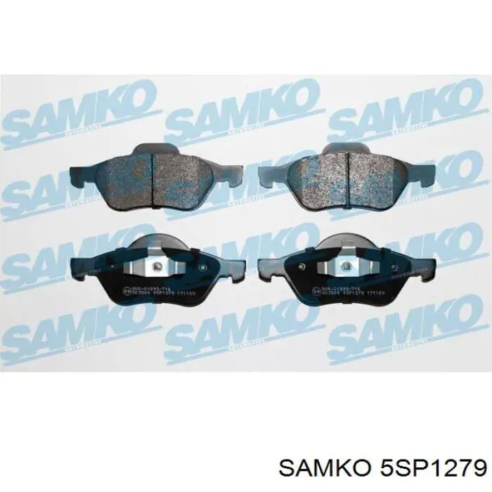 5SP1279 Samko колодки тормозные передние дисковые