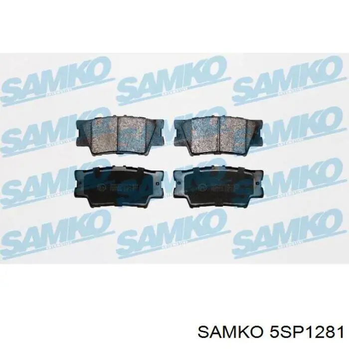 Задние тормозные колодки 5SP1281 Samko