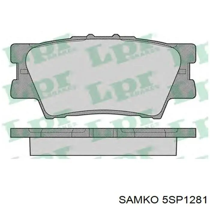 Купить 5SP1281 Samko Колодки тормозные задние, дисковые