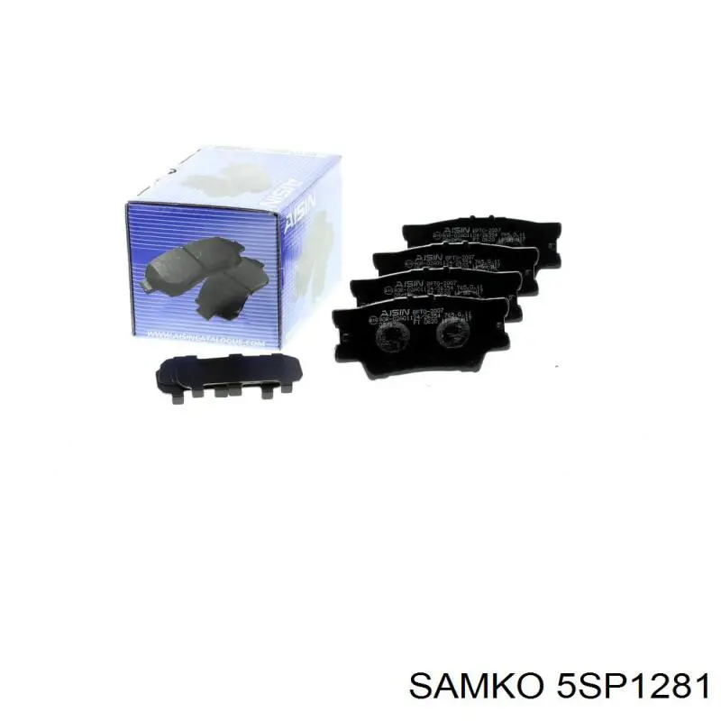 Колодки дисковые  Samko 5SP1281 цена, от 14.41 USD