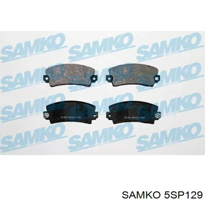 Передние тормозные колодки 5SP129 Samko