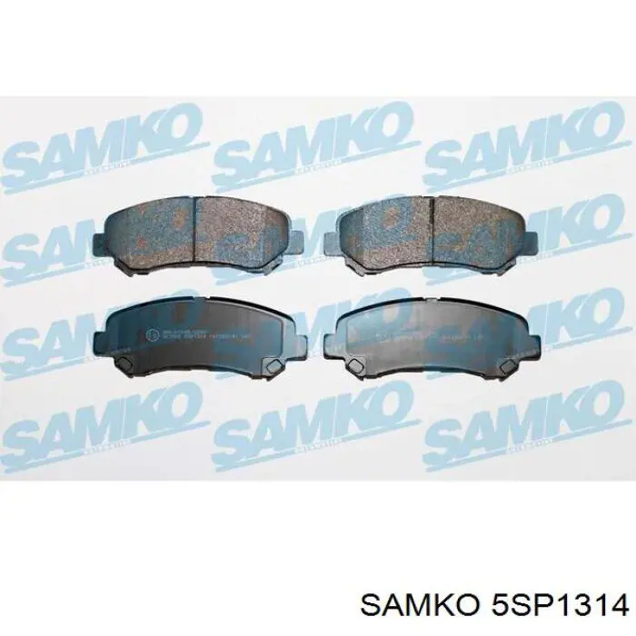 Передние тормозные колодки 5SP1314 Samko