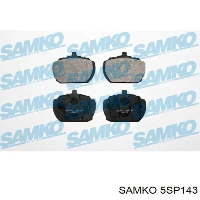 5SP143 Samko колодки тормозные передние дисковые