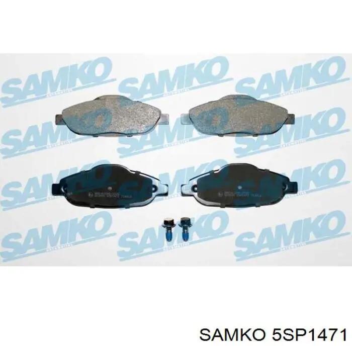 5SP1471 Samko колодки тормозные передние дисковые