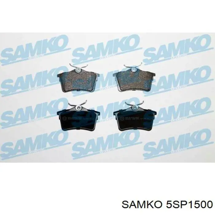 5SP1500 Samko колодки тормозные задние дисковые