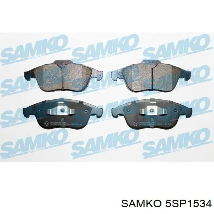 Передние тормозные колодки 5SP1534 Samko