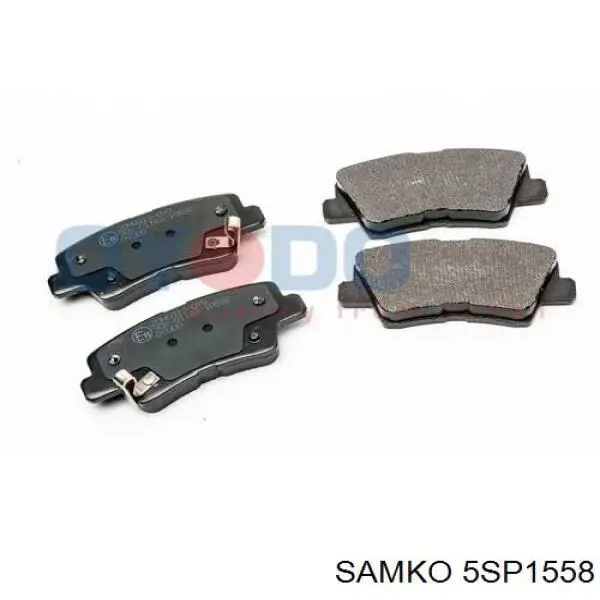 Купить 5SP1558 Samko Колодки тормозные задние, дисковые