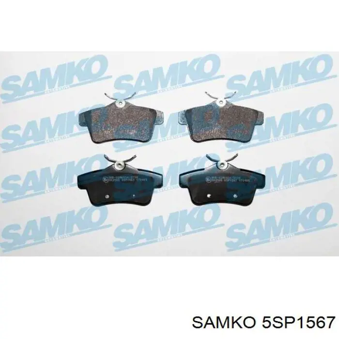 Купить 5SP1567 Samko Колодки тормозные задние, дисковые