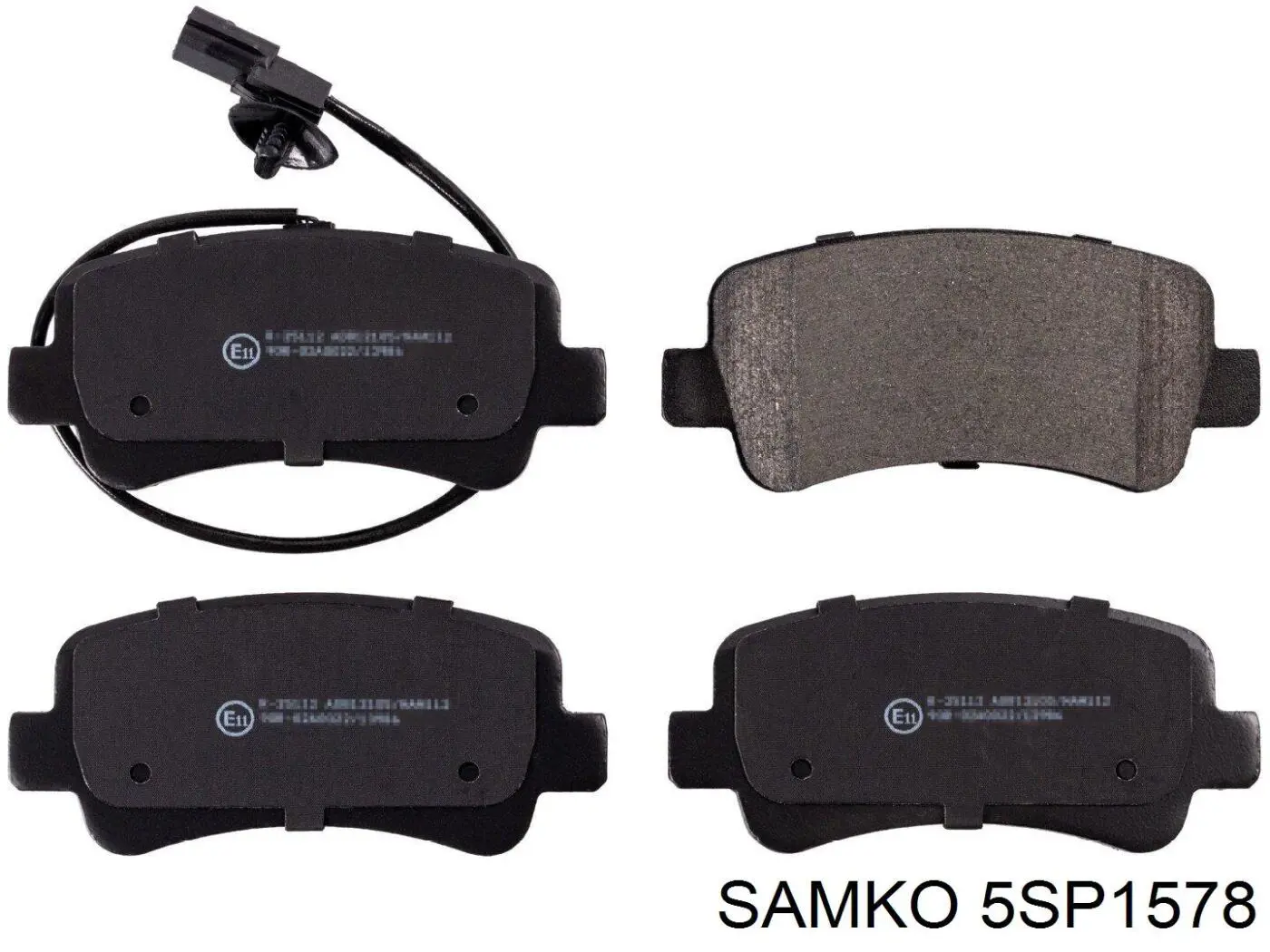 Колодки дисковые  Samko 5SP1578 цена, от 21.72 USD