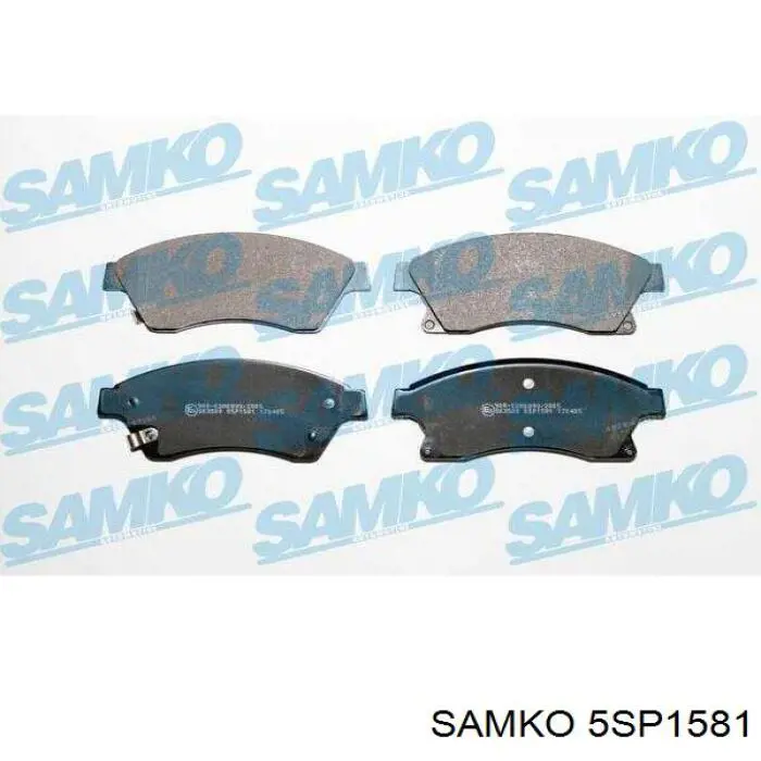 Передние тормозные колодки 5SP1581 Samko