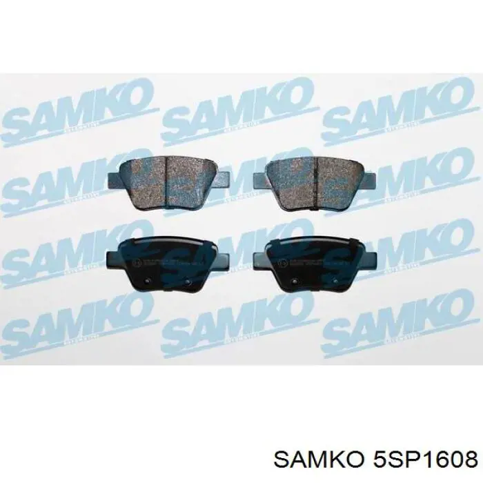 5SP1608 Samko колодки тормозные задние дисковые