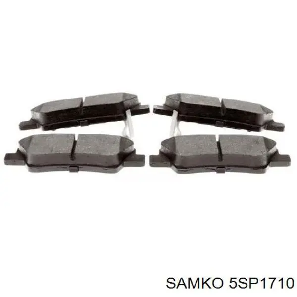 Купить 5SP1710 Samko Колодки тормозные задние, дисковые
