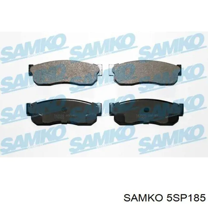 5SP185 Samko колодки тормозные передние дисковые