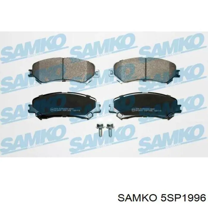 5SP1996 Samko передние тормозные колодки