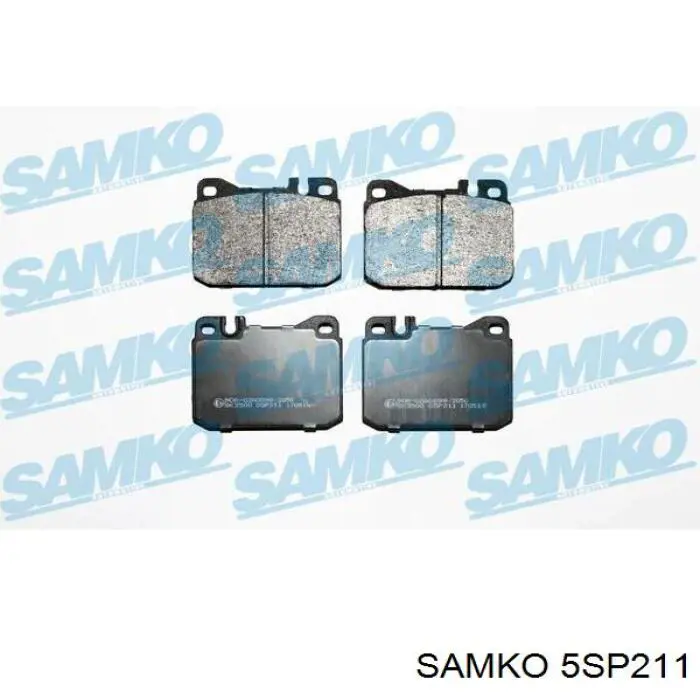 5SP211 Samko колодки тормозные передние дисковые