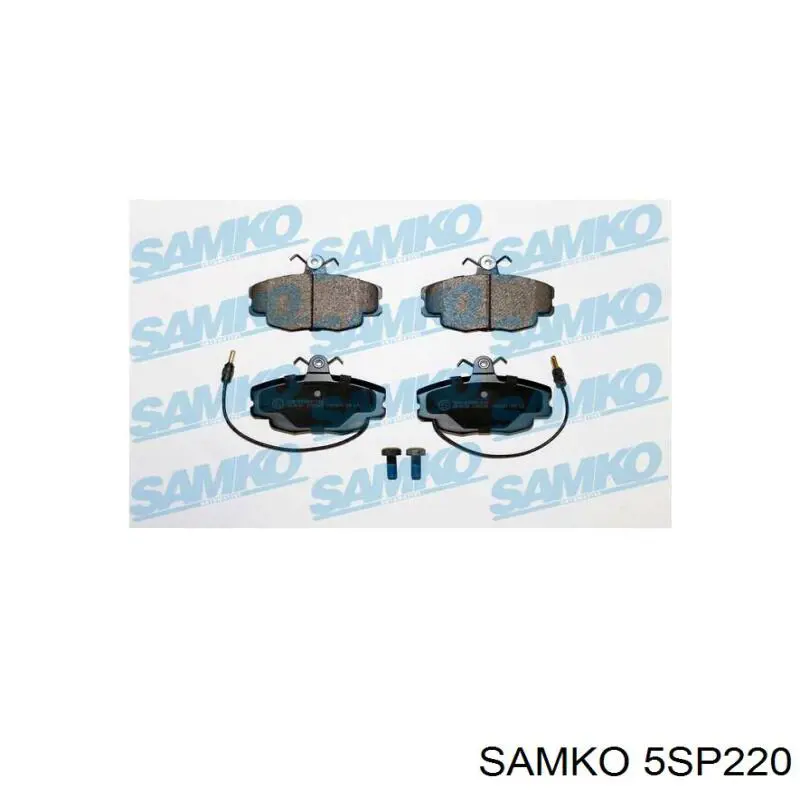 5SP220 Samko колодки тормозные передние дисковые