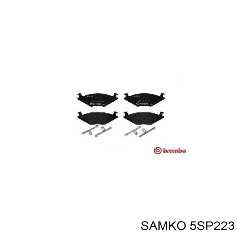 Передние тормозные колодки 5SP223 Samko