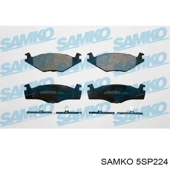 5SP224 Samko колодки тормозные передние дисковые