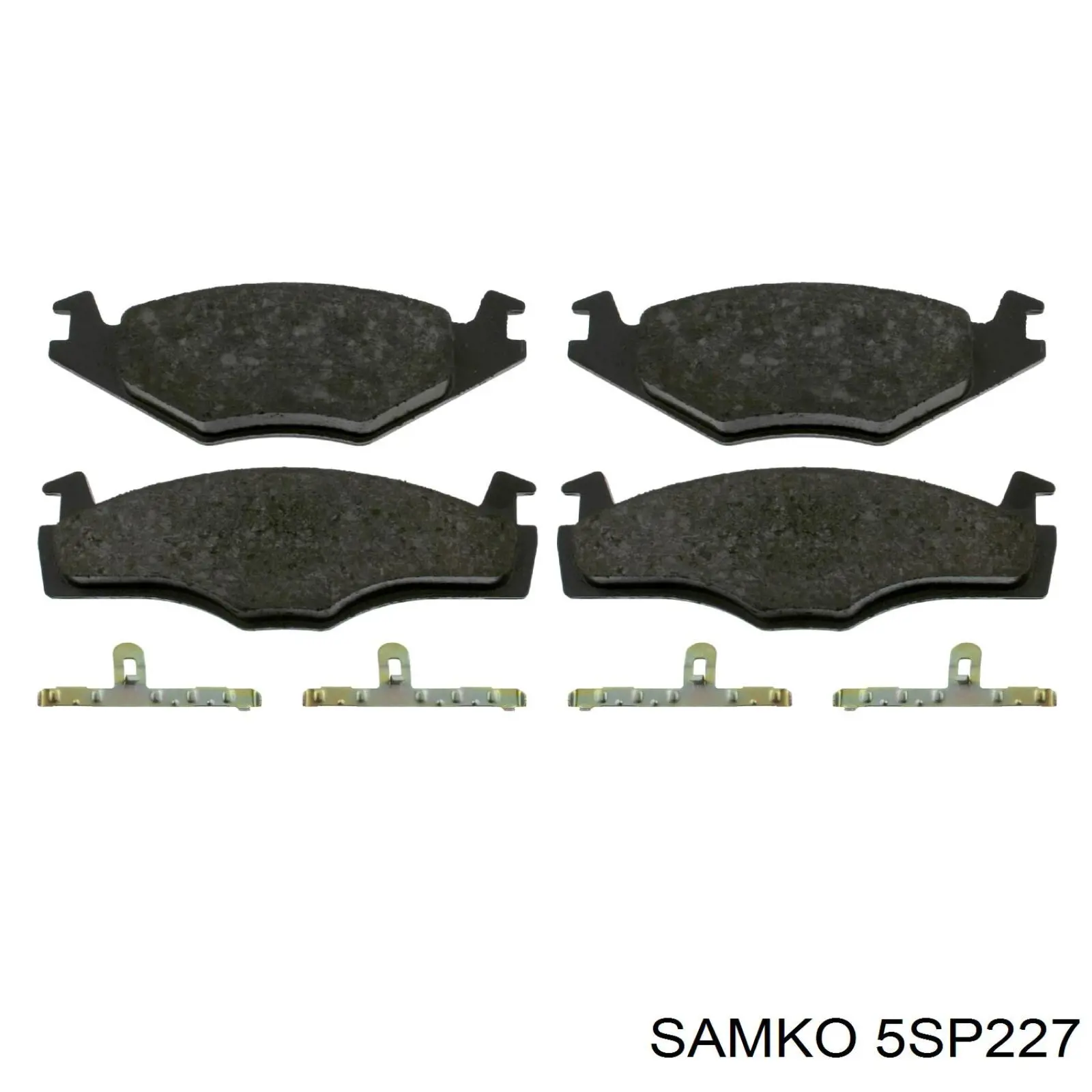 Передние тормозные колодки 5SP227 Samko